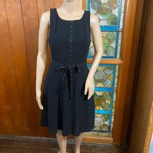 Tracy Reese Grommet Detailed Black Dress